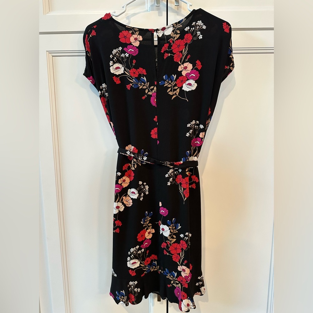 Popsugar black floral dress size L - Picture 4 of 11